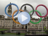 Olympic Ring unveiling - Cardiff